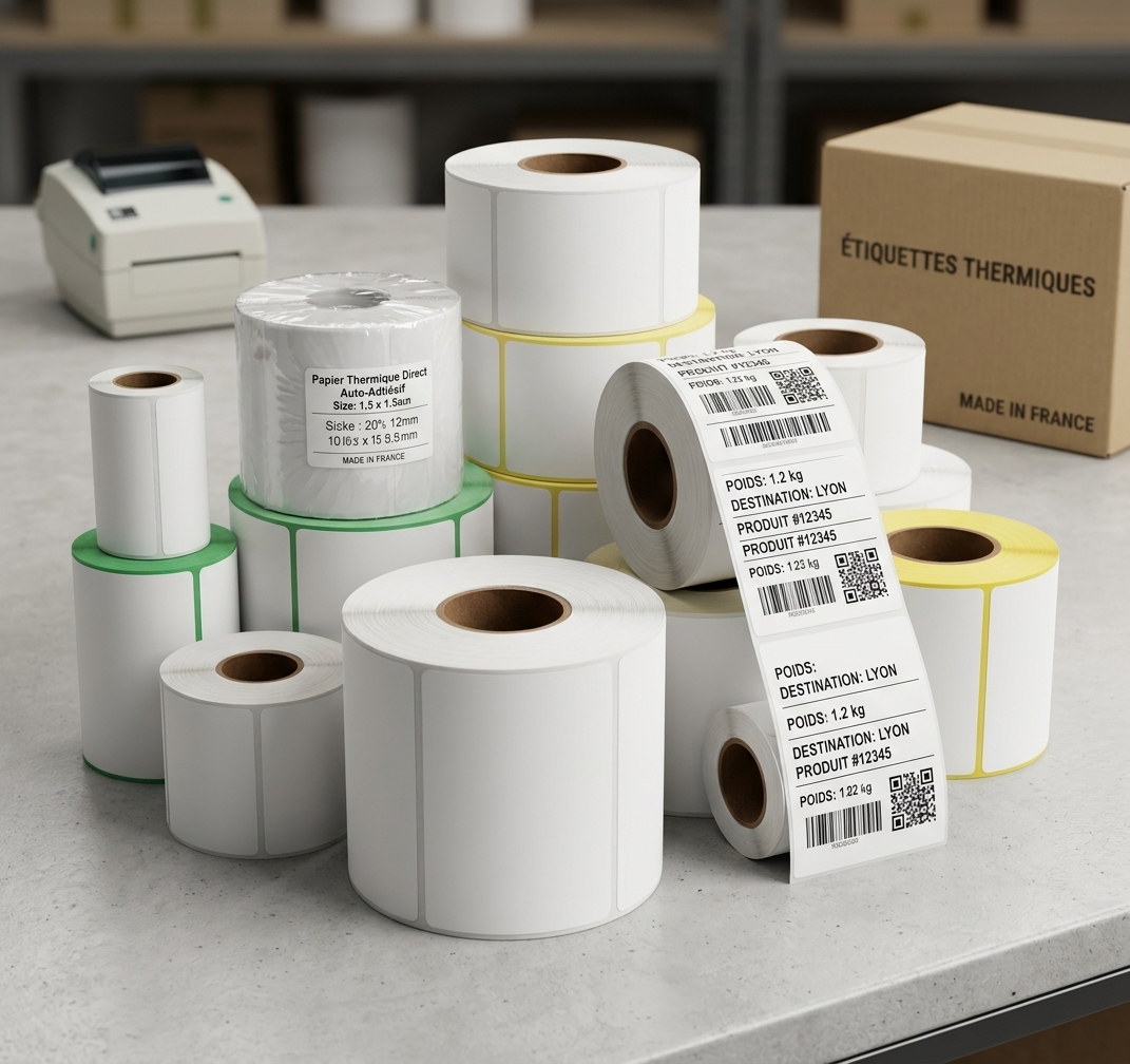 ROULEAUX POUR IMPRIMANTE THERMIQUE